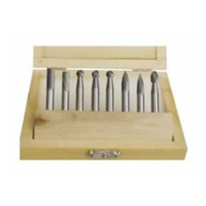 2233 8 PCS Carbide Burr Set in wooden case