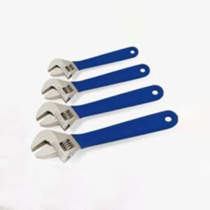 4110 Adjustable wrench, Nickel-iron alloy w/ plastic-coating handle